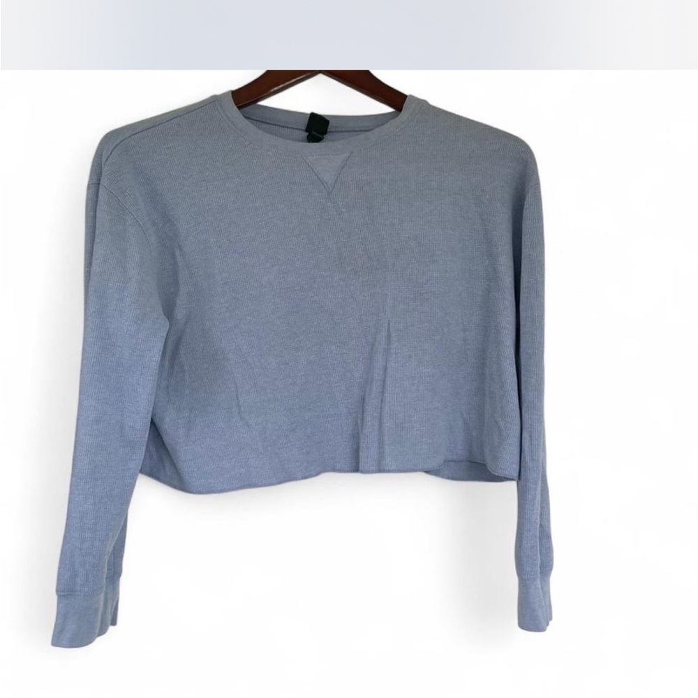 Wild Fable Light Blue Cropped Thermal